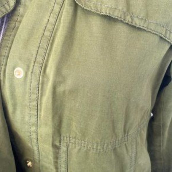Zara Basics Green Cargo Utility Jacket SZ S - Picture 6 of 11
